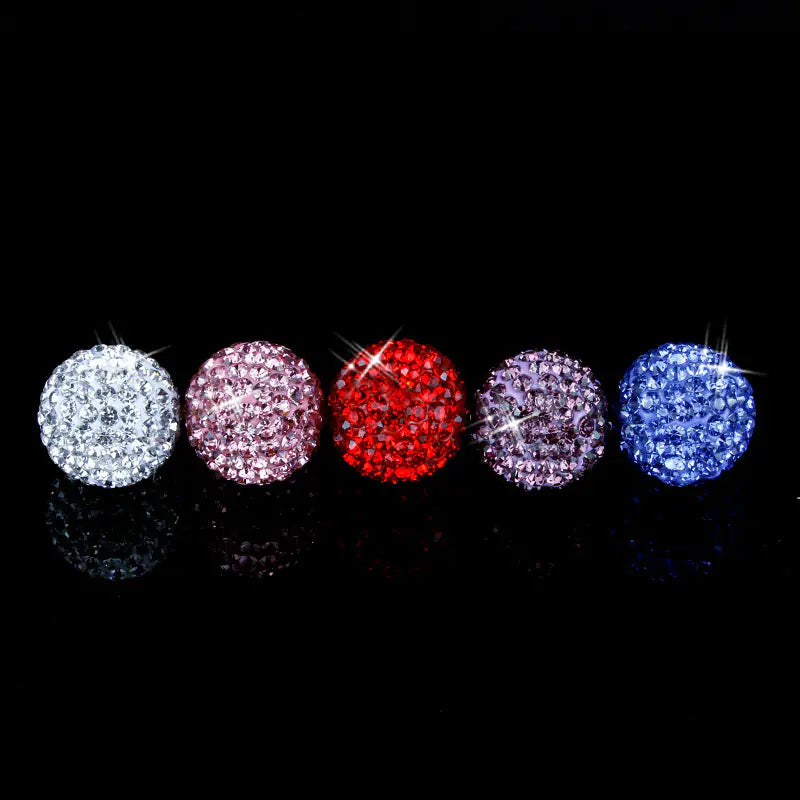 Diamond Crystal Tire Valve Caps - Car Accessories