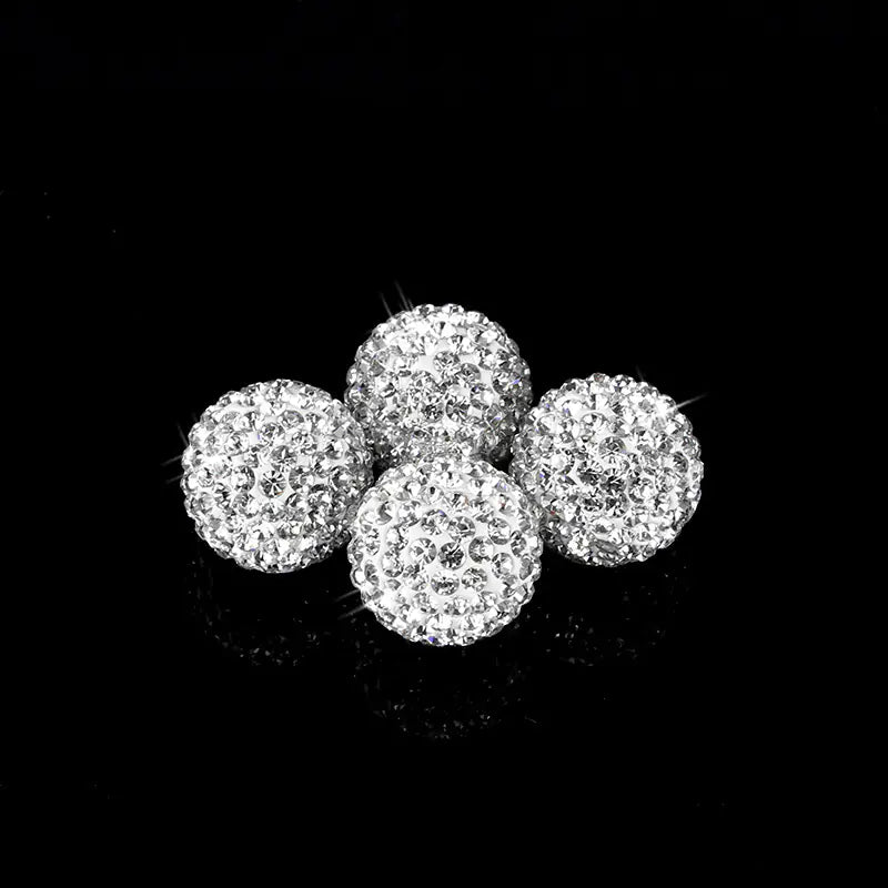Diamond Crystal Tire Valve Caps - Car Accessories